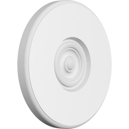 EKENA MILLWORK Standard Grayson Bullseye Rosette With Rounded Edge, 8"W x 8"H x 3/4"P ROSP080X080X075GRY04